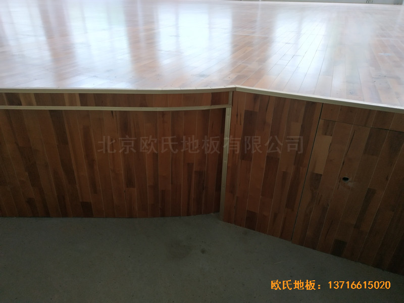宁夏银川试验中学舞台体育木地板安装案例3