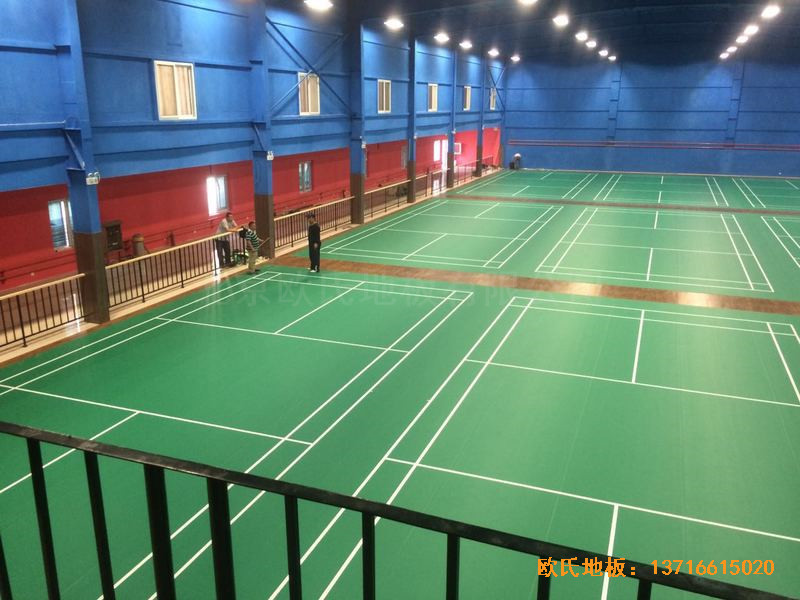 北京莲石羽羽毛球俱乐部运动地板铺设案例1